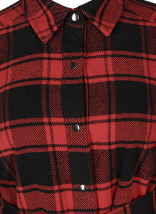 Rutete skjortejakke, Red CHECK , Packshot image number 2