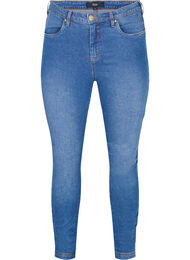 Bea jeans med ekstra høyt liv og super slim fit, Light blue