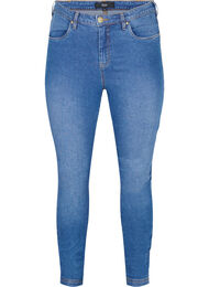 Bea jeans med ekstra høyt liv og super slim fit, Light blue
