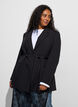 Blazer med avtakbart knytebelte, Svart, Model image number 3
