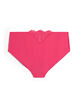 Mikrofibertruser med blonder detaljer, Rosa, Packshot image number 1