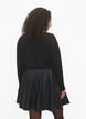  Stikket bluse i viskose med glitter, Black w. DTM Lurex, Model image number 1