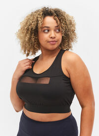 Sports-BH med mesh , Black, Model