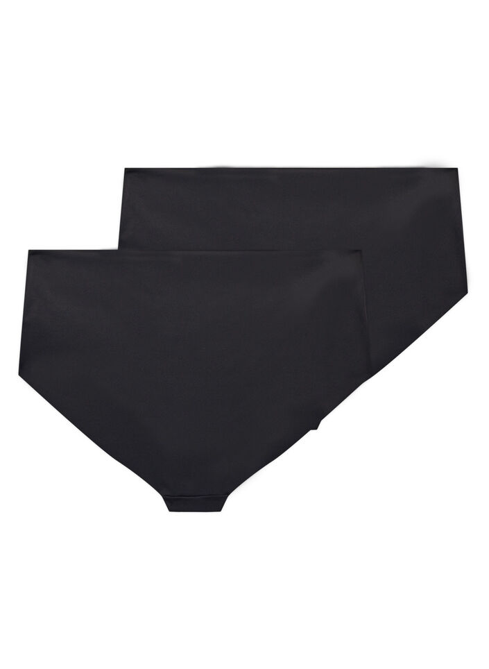 2-pakning usynlige trenings-truser, Black, Packshot