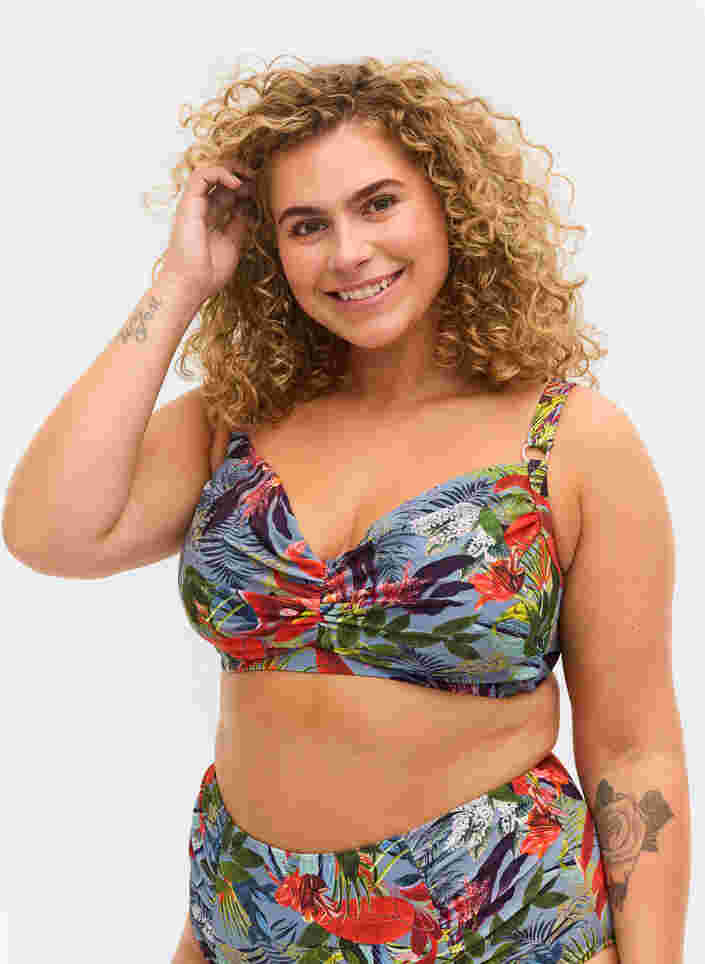 Mønstrete bikinitopp med bøyle, Citadel AOP, Model