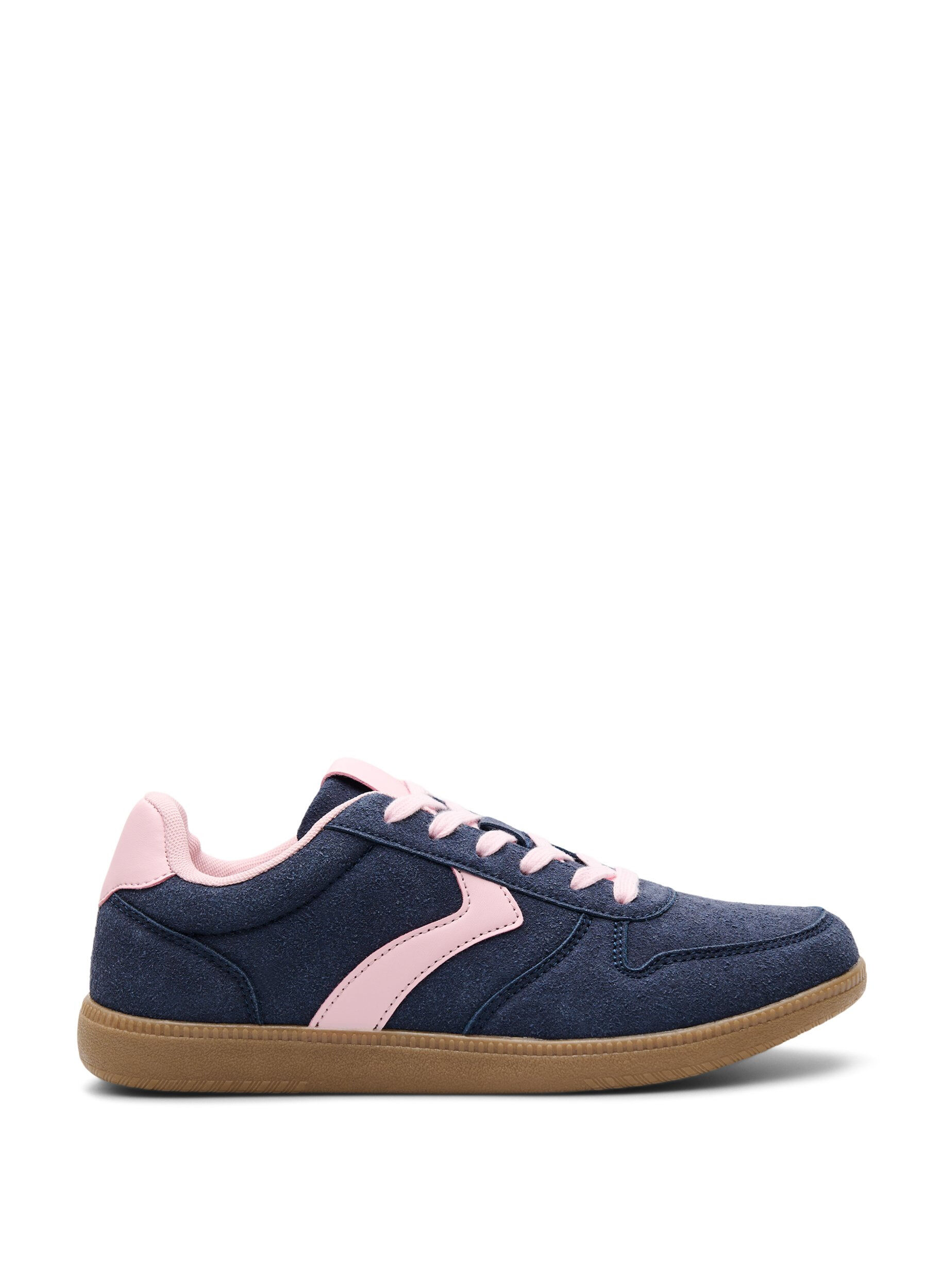 Imiterte semsket skinnsneakers