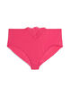 Mikrofibertruser med blonder detaljer, Rosa, Packshot image number 0