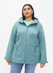 Kort softshell jakke med lommer, Arctic, Model image number 0