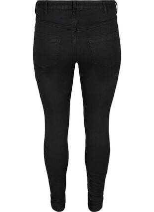 Zizzi Super slim Amy jeans med høyt liv, Black, Packshot image number 1