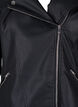 Biker jakke i imitert skinn, Svart, Packshot image number 2