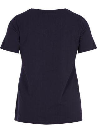 Basis T-skjorte med V-hals, Night Sky, Packshot image number 1