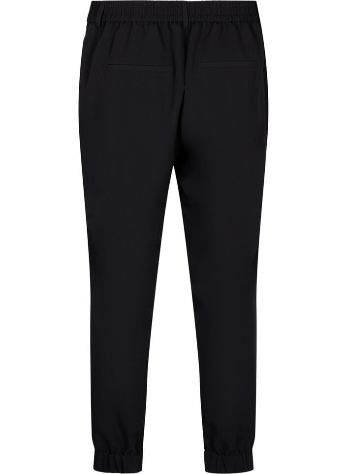 Bukse med strikk i midje og ankel, Black, Packshot image number 1