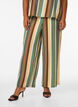 Bukse i viskose med striper og loose fit, Brun, Model image number 2