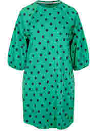 Prikkete kjole med 3/4-ermer, Jolly Green Dot