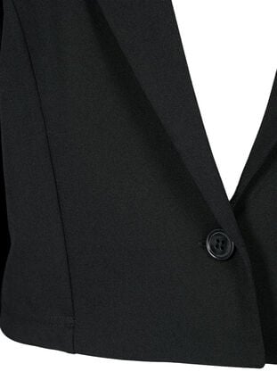 Kort blazer med knapp, Black, Packshot image number 2