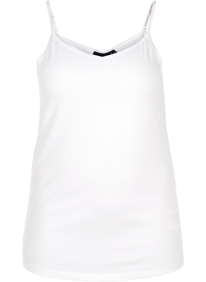 Basistopp i bomull, Hvit, Packshot image number 0
