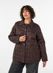 Lett polstret jakke med dekorativ quilting, Brun, Model image number 0
