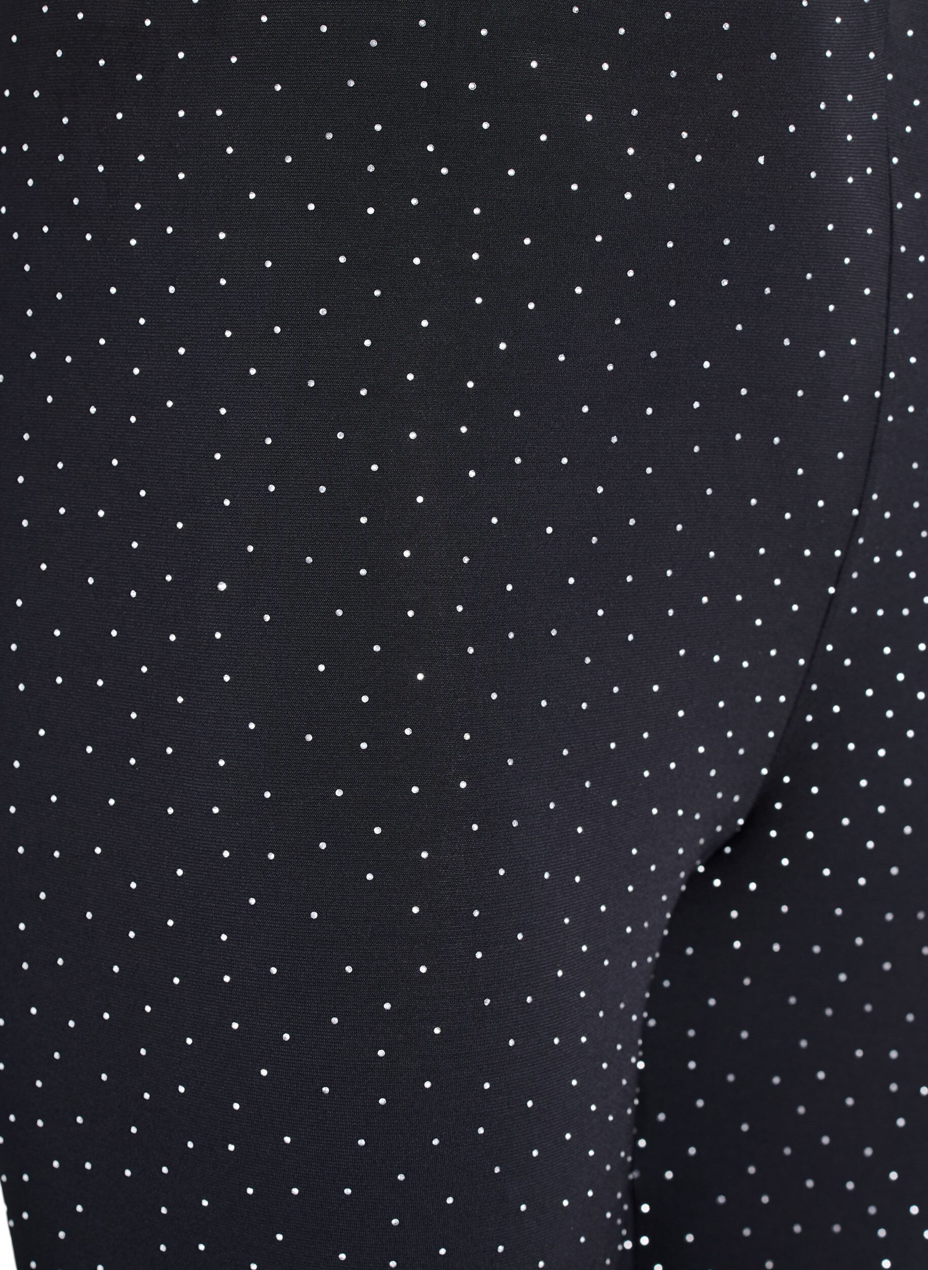 Zizzi Leggings med rhinesteiner, Svart, Packshot image number 2