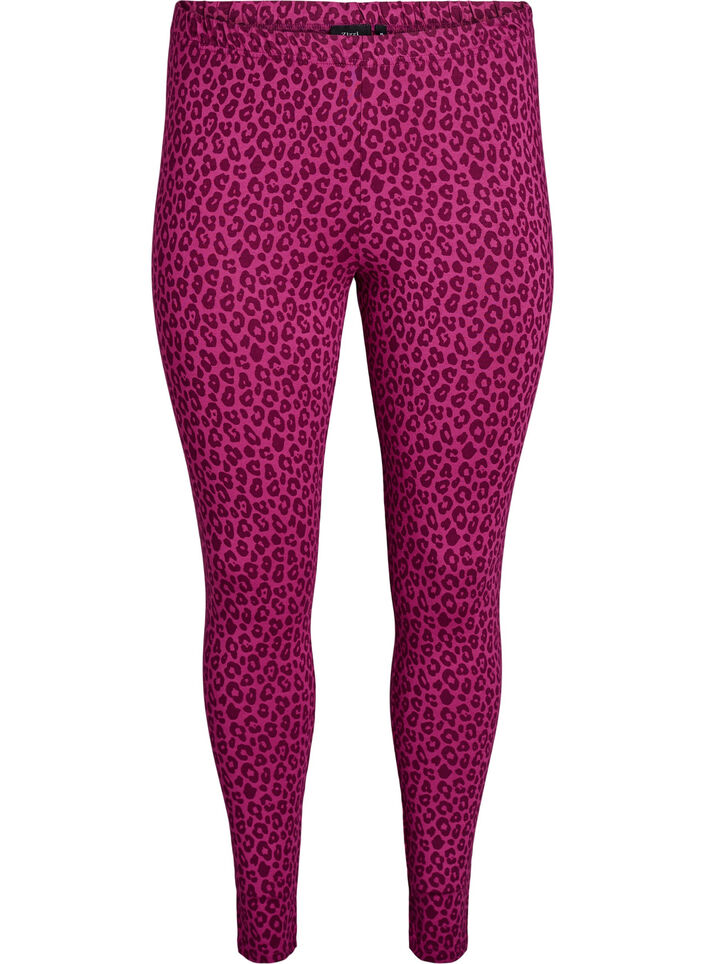 Ankellange leggings i viskose, Rosa, Packshot image number 0
