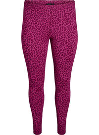 Ankellange leggings i viskose, Rosa Ankellange leggings i viskose
