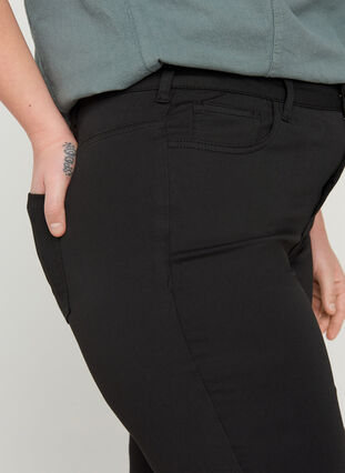 Stay black Amy jeans med høyt liv, Black, Model image number 2