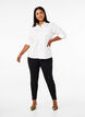 Viscose-leggings med knappdetaljer, Svart, Model image number 0