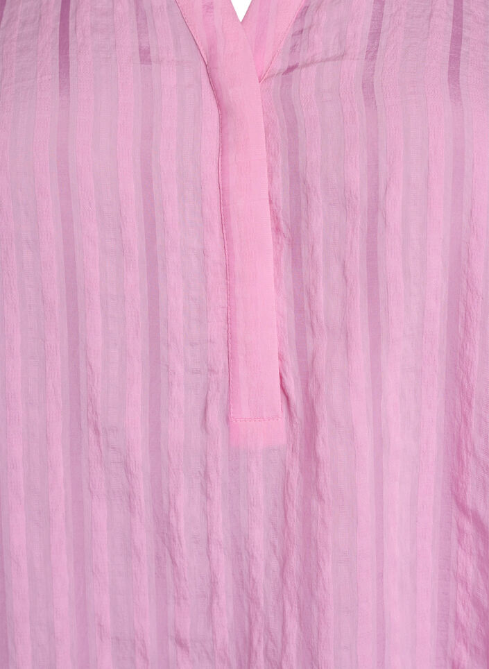 Bluse med vertikale striper, Rosa, Packshot image number 2