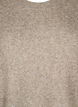 Strikket kjole med splitter, Walnut Mel., Packshot image number 2