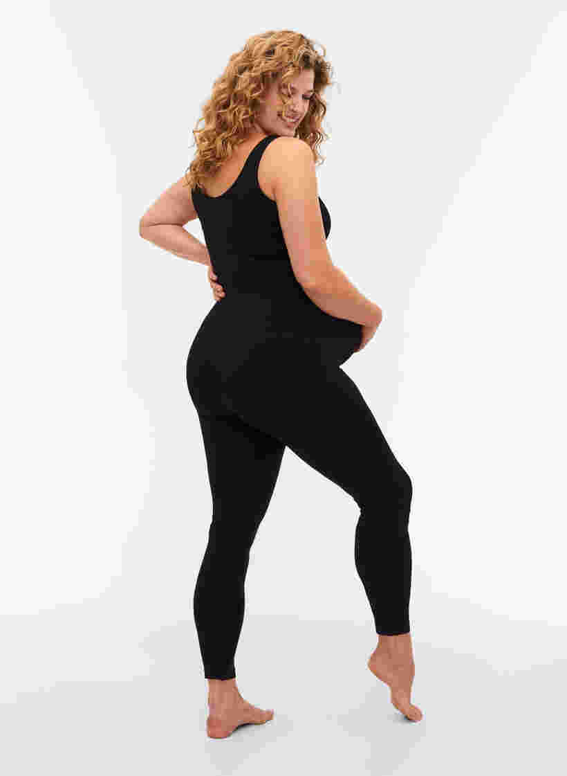 Sømløs leggings til gravide, Black, Model