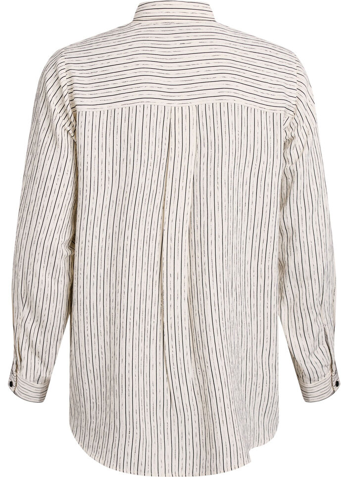 Skjorte med stripemønster, White Stripe, Packshot