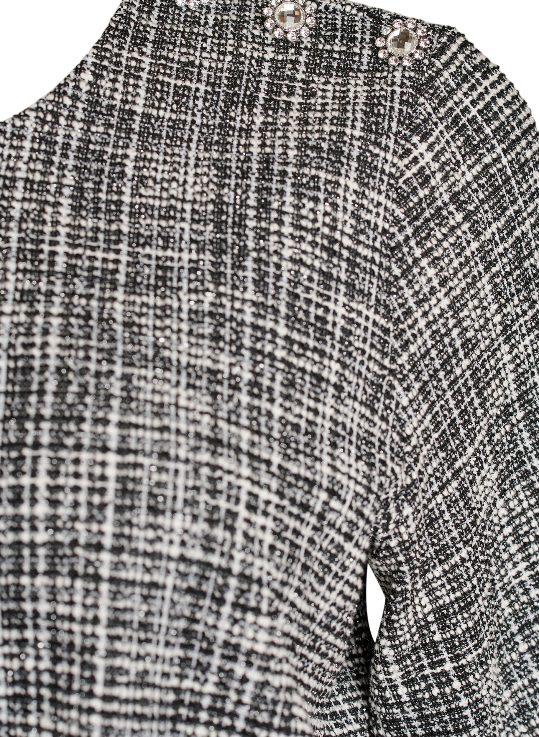 ZizziVevd bluse med knappedetaljer, Vanilje, Packshot image number 2