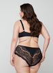 Formstøpt BH med netting, Svart, Model image number 2