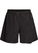 Treningsshorts med innershorts og en lomme til telefonen, Svart, Packshot image number 0