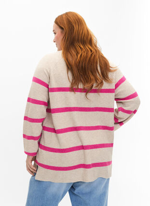 Ribbestrikket genser med striper, P.Stone/Rasp.R.Mel., Model image number 1