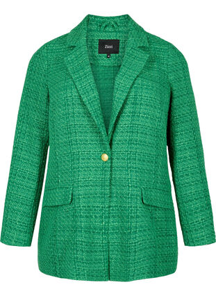 Bouclé-blazer, Verdant Green, Packshot image number 0
