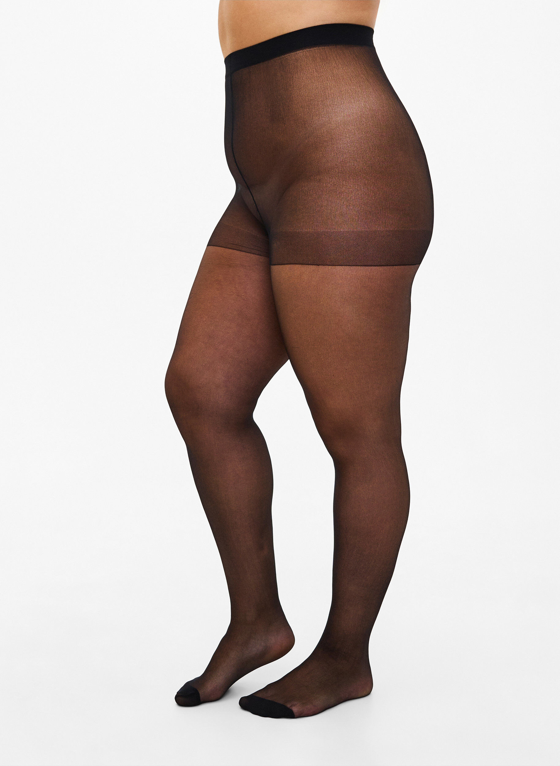 2 stk str&oslash;mpebukser i 20 denier, Svart, Model