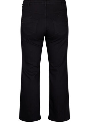 Regular fit Gemma jeans med høyt liv, Black, Packshot image number 1