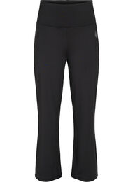 Flared treningstights med høyt liv, Black