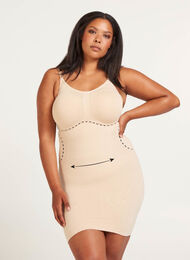 Shapewear kjole med tynne stropper, Nude, Model