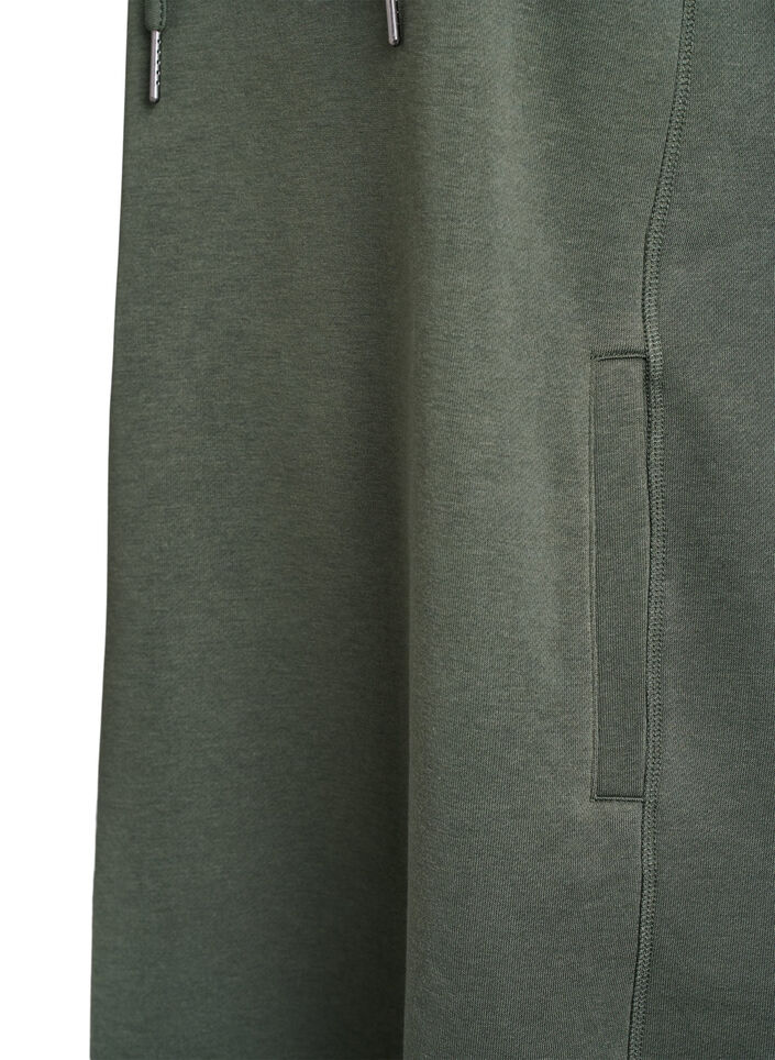 Kort genserkjole med h&oslash;y hals og lommer, Gr&oslash;nn, Packshot image number 3