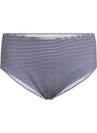 Bikiniunderdel med stripete tekstur og regular midje, Blå Bikiniunderdel med stripete tekstur og regular midje