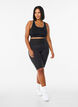Lange tettsittende treningsshorts, Svart, Model image number 1