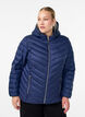 Lettvektsjakke med hette, Bl&aring;, Model image number 0