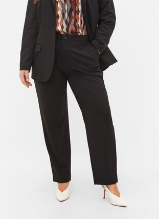 Klassisk bukse med lommer, Black, Model image number 3