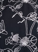Kortermet bluse med brodert mønster, Svart, Packshot image number 2