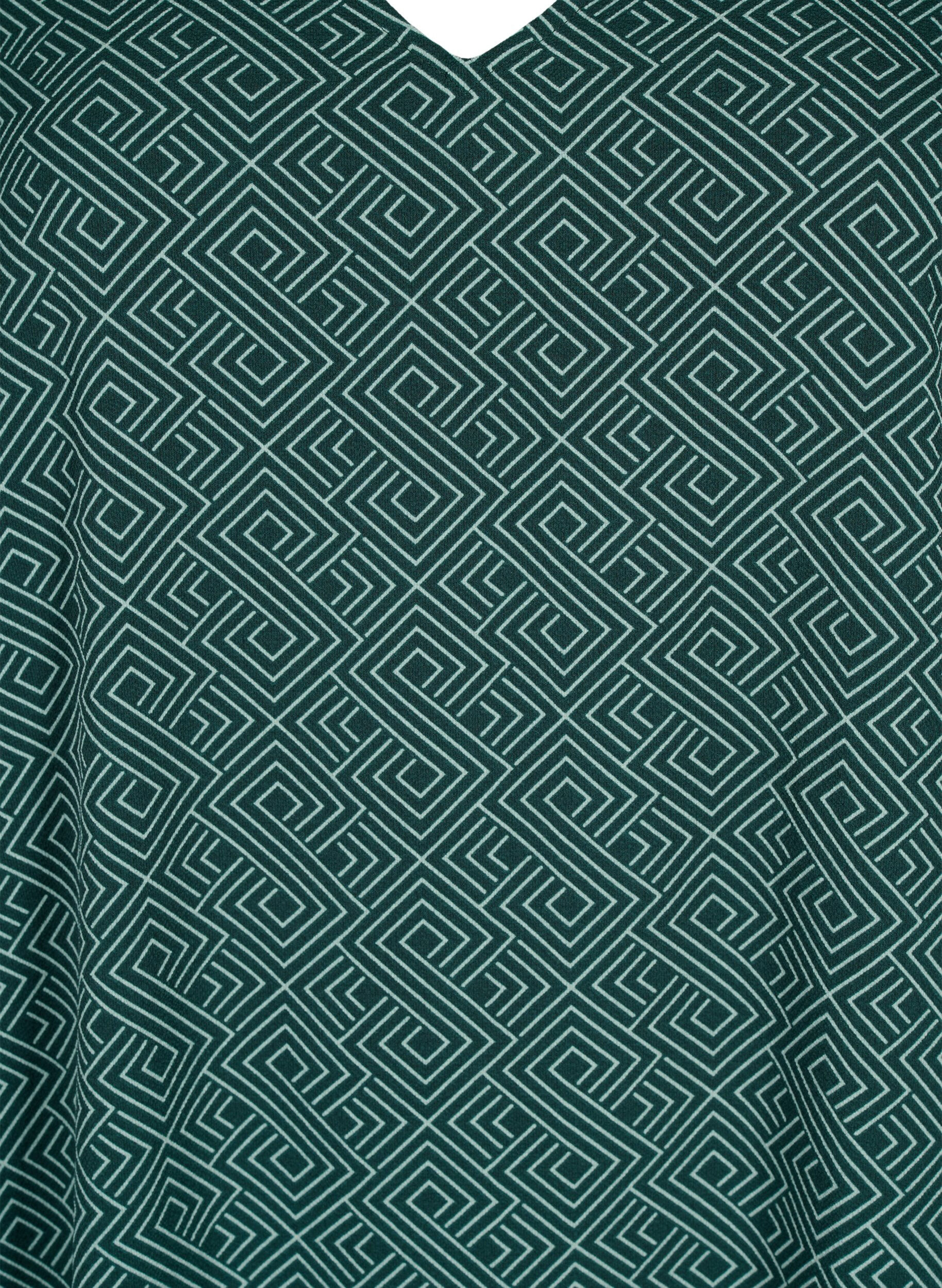 ZizziKjole med V-hals og trykk, Scarab Graphic AOP, Packshot image number 2