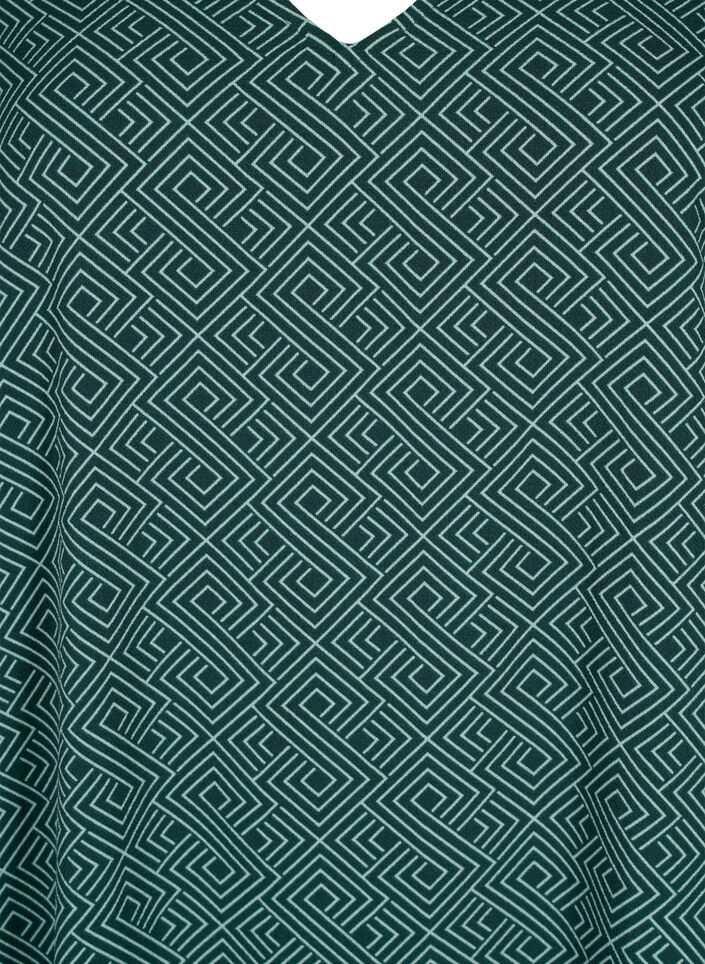 Kjole med V-hals og trykk, Scarab Graphic AOP, Packshot image number 2