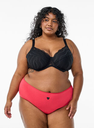 Zizzi 7-pakning med truser med regular waist, Mixed colours, Model image number 0