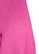 Ribbestrikket cardigan med lommer, Rosa, Packshot image number 2