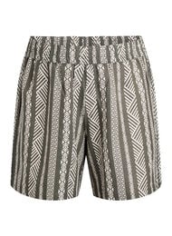 Stripete shorts i en blanding av lin og viskose, Thyme AOP